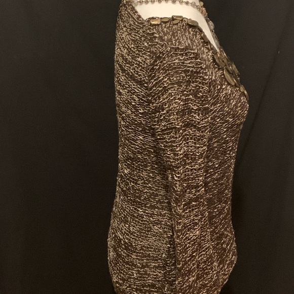 BCBGMaxazria brown/beige sweater, size S - Picture 8 of 9